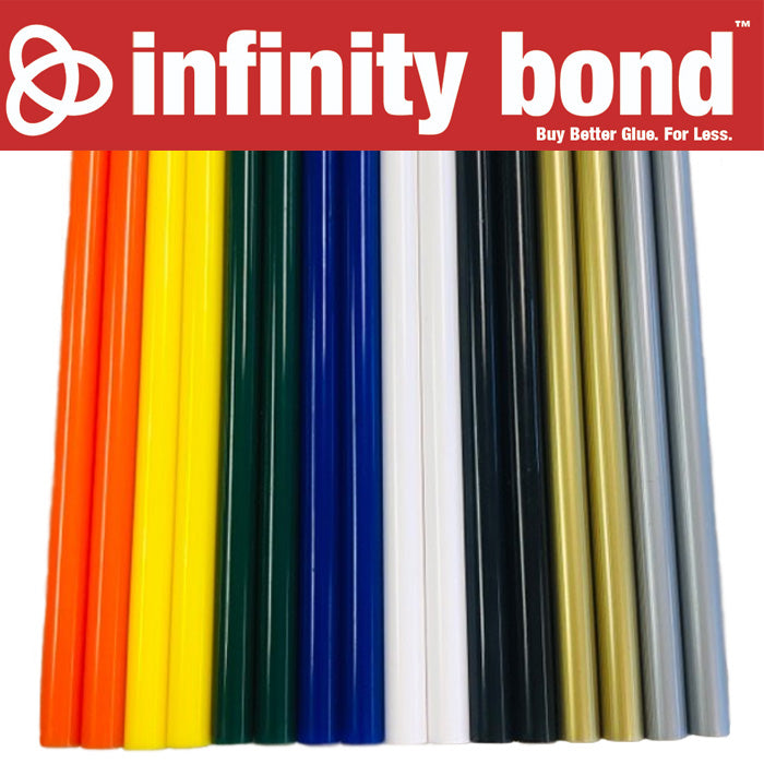 Infinity Bond Colored Hot Glue Sticks Variety Pack