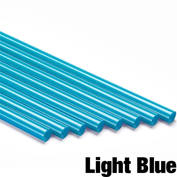 Colored glue sticks for hot glue gun top