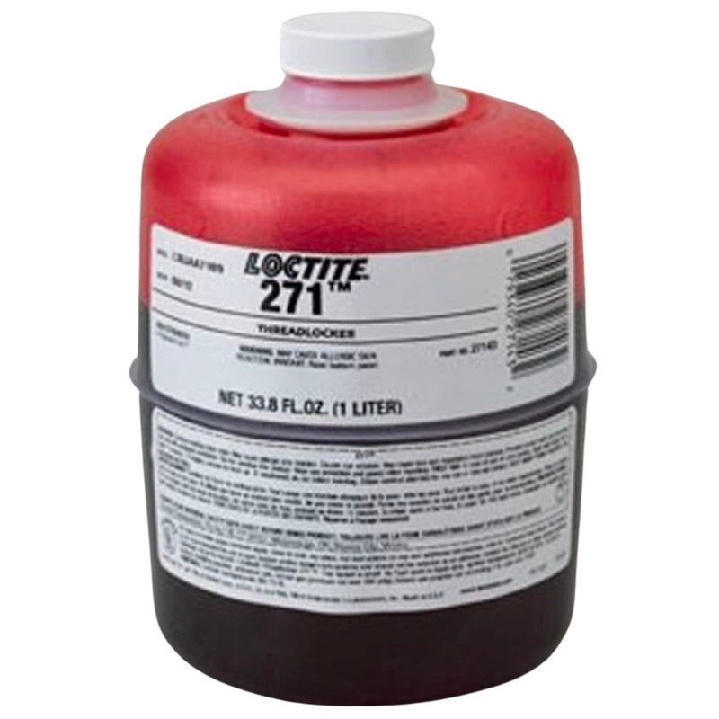 Loctite 271 High Strength Red Threadlocker for Up to 1 Inch Diameter 1 Liter