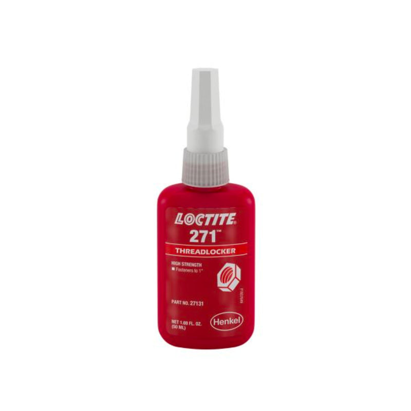 Loctite 271 High Strength Red Threadlocker for Up to 1 Inch Diameter 50ml