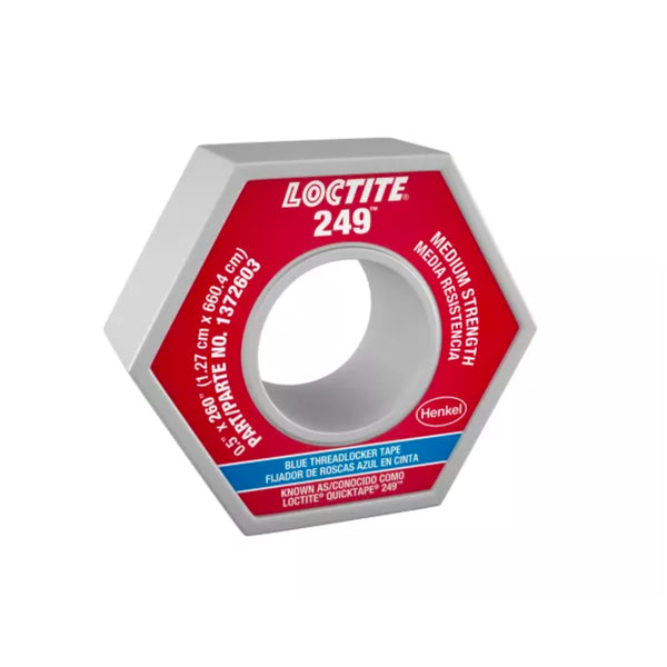 Loctite QuickTape 249 Medium Strength Blue Threadlocker Tape