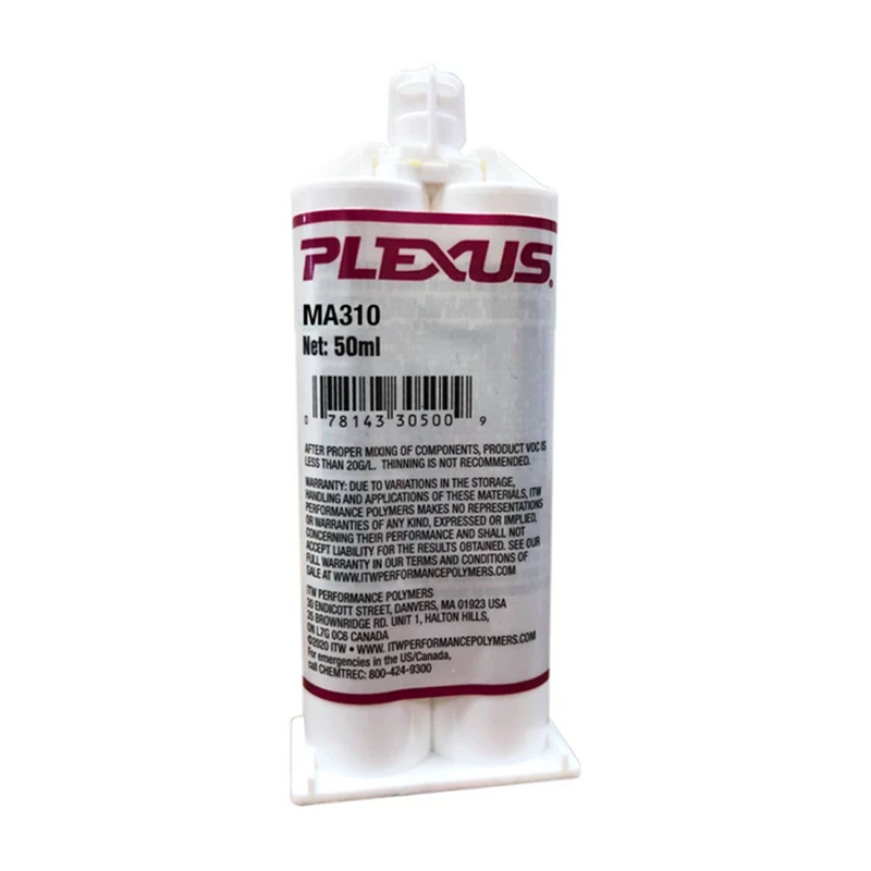 Single 50 ml cartridge of Plexus MA310 adhesive