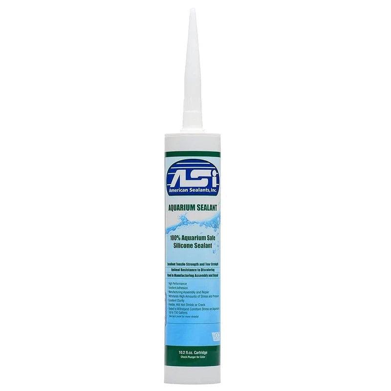 10.2oz cartridge of black ASI aquarium sealant