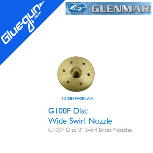 Glenmar 2" Disc Wide Swirl Brass Bulk Nozzle