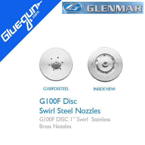 Glenmar 1" Disc Wide Swirl Steel Bulk Nozzle