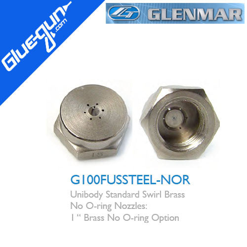 Glenmar Unibody Standard Swirl Steel No O-ring Bulk Nozzle
