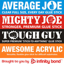 Infinity Bond Glue Stick Sample Pack - Average Joe, Mighty Joe, Tough Guy, Awesome Acrylic