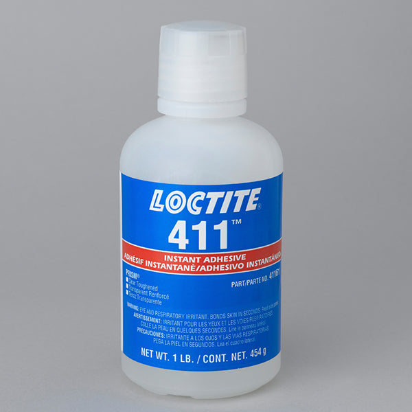 Loctite 411 Prism Toughened Instant Adhesive Clear 1 lb Bottle