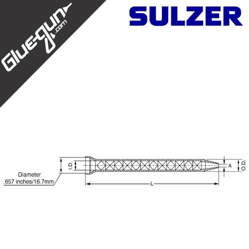 Sulzer Mixpac MCHX (MCX) Series Static Mixer Nozzle
