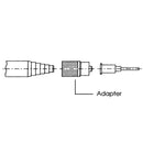Sulzer Mixpac LA 10-00 black luer lock adapter diagram
