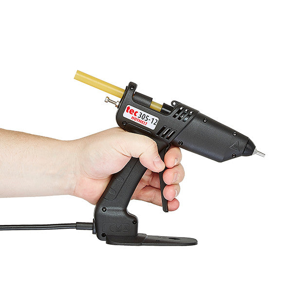 TEC 305 high temp glue gun in use