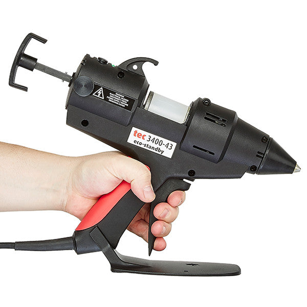 TEC 3400 glue gun being used