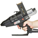 TEC 7300 pneumatic spray glue gun being used