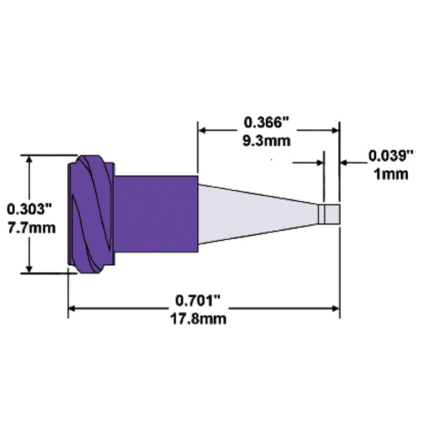 Techcon Systems MT Series Metal Tapered Tips